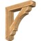 Ekena Millwork Olympic Craftsman Rough Sawn Bracket w/ Offset Brace, Western Red Cedar, 6"W x 28"D x 28"H BKT0604X28X28OLY04RWR - alternate 1
